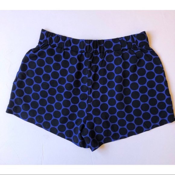 Aritzia Babaton Alvin Shorts- Blue Polka Dot Sz 0 - Picture 2 of 4